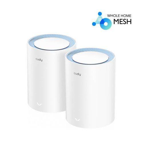 CUDY M1200(2-Pack) kétsávos AC1200 WIFI MESH fehér router (2db-os szett)