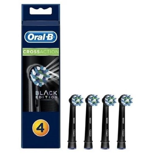 Oral-B EB50BK-4 Cross Action Black 4 db-os elektromos fogkefe pótfej szett