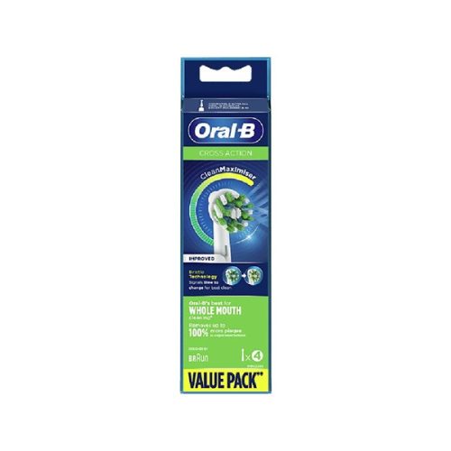 Oral-B EB50-4 Cross Action 4 db-os elektromos fogkefe pótfej szett