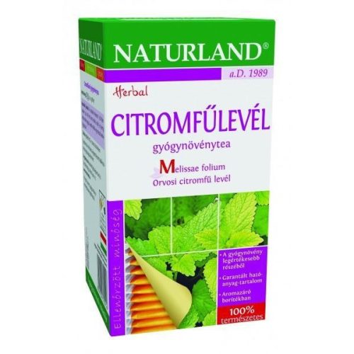 Naturland 25x1g citromfűlevél tea