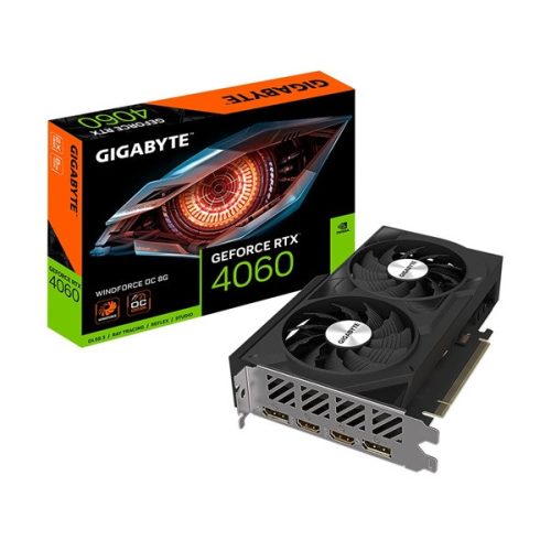 GIGABYTE Videokártya PCI-Ex16x nVIDIA RTX 4060 8GB DDR6 OC