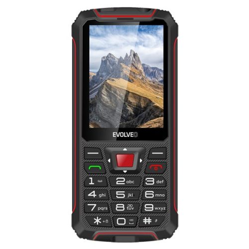 EVOLVEO Strongphone W4 2,8" DualSIM fekete/piros mobiltelefon