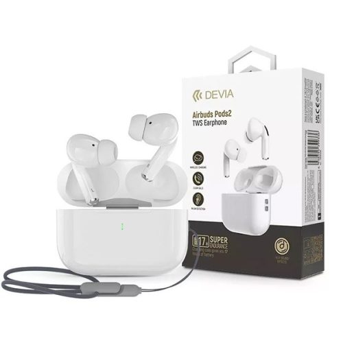 Devia ST399138 Airbuds Pods2 True Wireless Bluetooth fehér fülhallgató