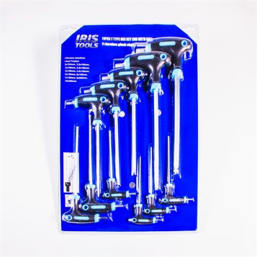 IRIS TOOLS HK-011-028 11 darabos gömb végű T imbuszkulcs készlet