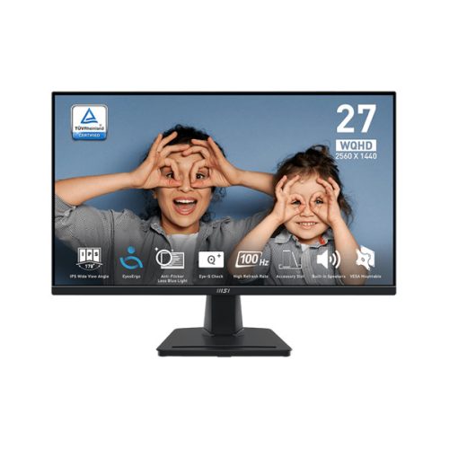 MSI 27" PRO MP275Q QHD IPS 100Hz HDMI/DP fekete Business monitor