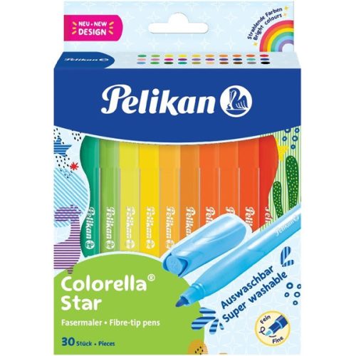 Pelikan Colorella Star C302 30 színű filctoll készlet