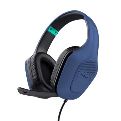 Trust 24991 GXT415B Zirox vezetékes kék gamer headset