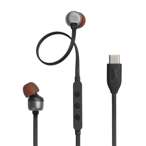 JBL T 310 C BLK vezetékes USB C mikrofonos fekete fülhallgató