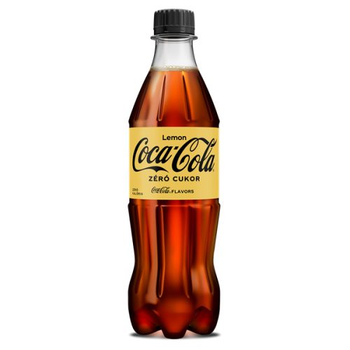 Coca-Cola Zero Lemon DRS egyutas visszaváltási díjas 0,5l PET palackos üdítőital