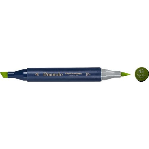 Deli Finenolo 43 - Deep Olive Green kétvégű permanent ART marker