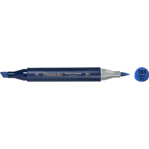 Deli Finenolo 183 - Phthalo Blue kétvégű permanent ART marker