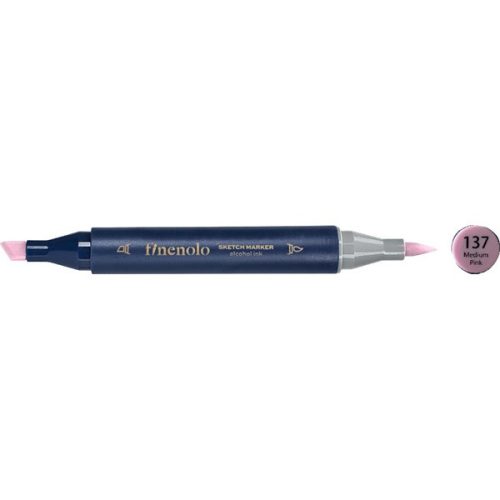 Deli Finenolo 137 - Medium Pink kétvégű permanent ART marker