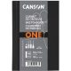 Canson One 10,2x15,2 cm, álló, 100 g/m2, ragasztott fehér rajzpapírfüzet