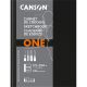 Canson One 27,9x35,6 cm, álló, 100 g/m2, ragasztott fehér rajzpapírfüzet