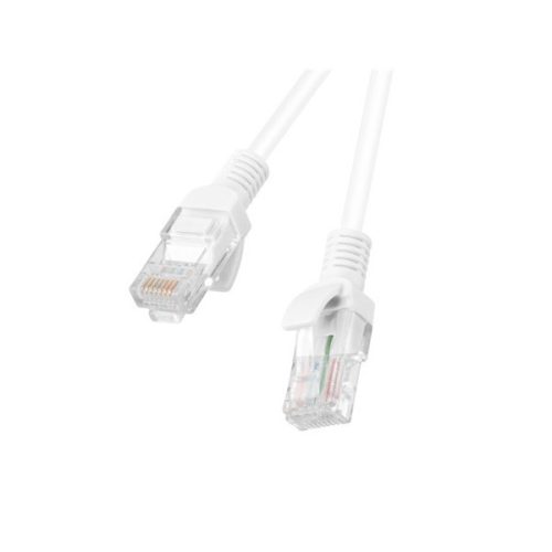 Lanberg PCU6-10CC-0200-W Cat6 U/UTP PVC 2m réz bevonatú alumínium fehér patch kábel