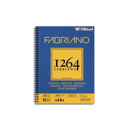 Fabriano 1264 Sketch 90 g A4 120 lap spirál rajz- és vázlattömb