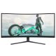 Philips 34" 34M2C3500L/00 WQHD VA 180Hz HDMI/DP ívelt gamer monitor