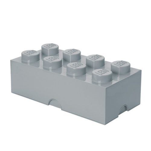 LEGO Tárolódoboz 2x4, szürke (16,9 literes)