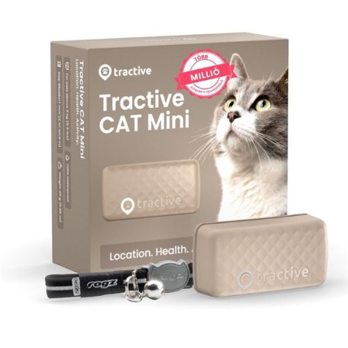 Tractive GPS CAT Mini barna macska GPS nyomkövető és tevékenységfigyelő