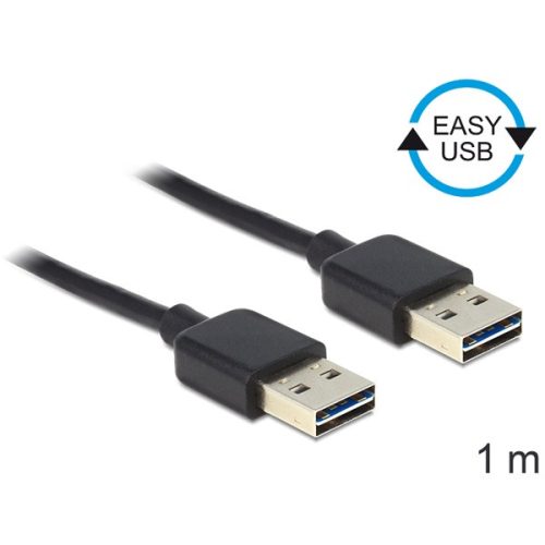 Delock 83460 EASY-USB 2.0-A apa > apa 1 m kábel