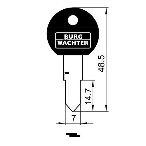 Burg Wachter - Rohling 40 RW nyerskulcs