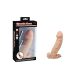 Charmly Cyberskin Extension Sleeve Dual Powerful Vibrators Flesh