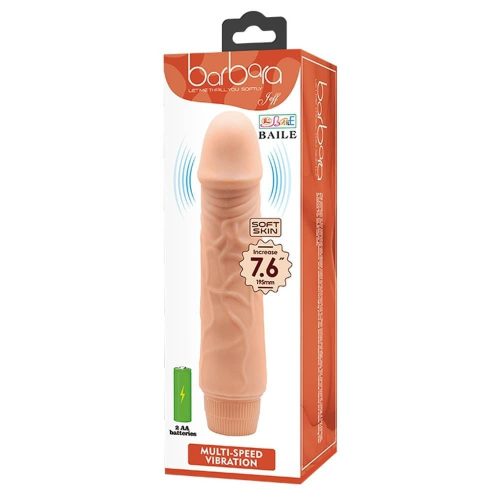 Barbara Jeff  Realistic Multi-Speed Vibrator 7,6"