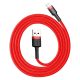 Baseus Cafule 2.4A Lightning USB-kábel, 1 m (piros)