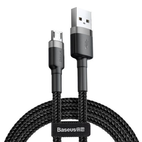 Baseus Cafule 1,5A 2 m-es USB-Micro USB-kábel (szürke-fekete)