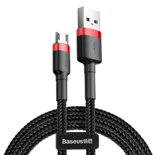 Baseus Cafule 1,5A 2 m-es USB-Micro USB-kábel (piros-fekete)