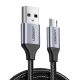 USB-Mikro USB kábel UGREEN QC 3.0 2.4A 1.5m (fekete)