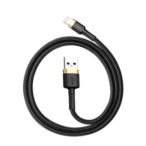 USB Lightning Baseus Cafule 1,5A 2 m-es kábel (arany-fekete)