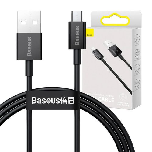 Baseus Superior Series USB-Micro USB kábel, 2A, 1m (fekete)