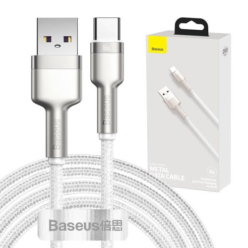 Baseus Cafule USB-USB-C kábel, 66 W, 2 m (fehér)