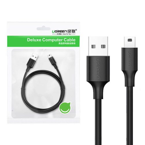 UGREEN US132 USB - mini USB kábel, 0,25m (fekete)