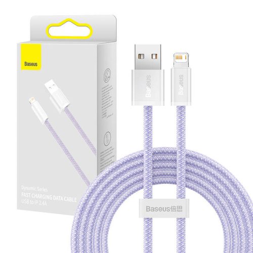 USB-kábel a Lightning Baseus Dynamic, 2,4A, 2m (Violet)
