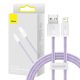 USB-kábel a Lightning Baseus Dynamic, 2,4A, 1m (violet)