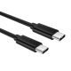 Choetech nickel USB-C USB -C cable 1m (black)