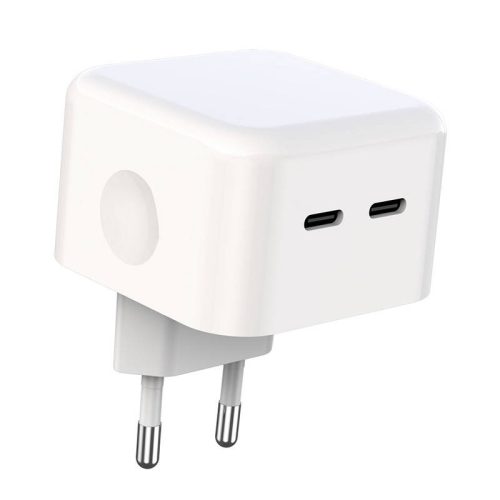 XO L102 wall charger, 2x USB-C, 35W (white)