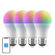 Smart LED Wifi bulbs Broadlink LB4E27 RGB (4 pieces)