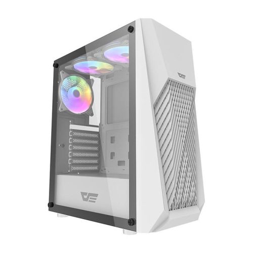 Computer case Darkflash DK150 with 3 fans (white)