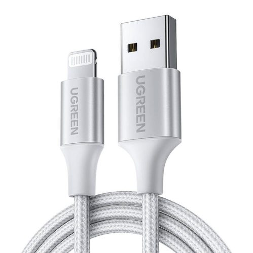 Cable Lightning to USB UGREEN 2.4A US199, 2m (silver)