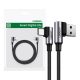 USB-C to USB-A 2.0 Angled Cable UGREEN US176, 3A, 3m (Black)