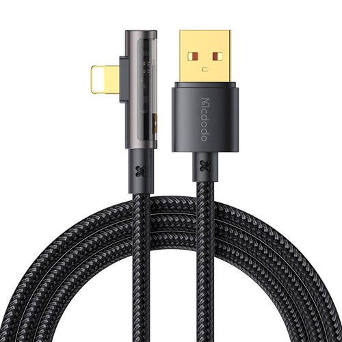 Mcdodo CA-3511 USB to lightning prism 90 degree cable, 1.8m (black)