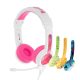 BuddyPhones kids headphones wired School+ (Pink)