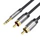 3.5mm Male to 2x RCA Male Audio Cable 1.5m Vention BCFBG Black