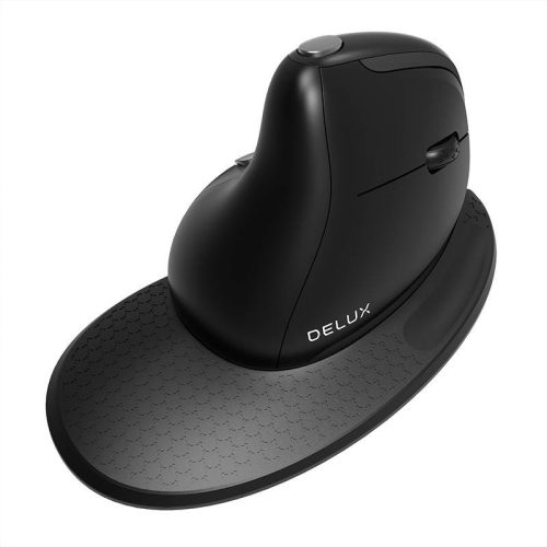 Vezeték nélküli függőleges egér Delux M618XSU BT / 2.4G 4000DPI RGB