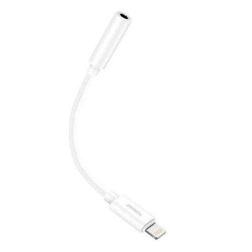 Audio cable 3.5mm jack to iPhone Foneng BM20 (white)