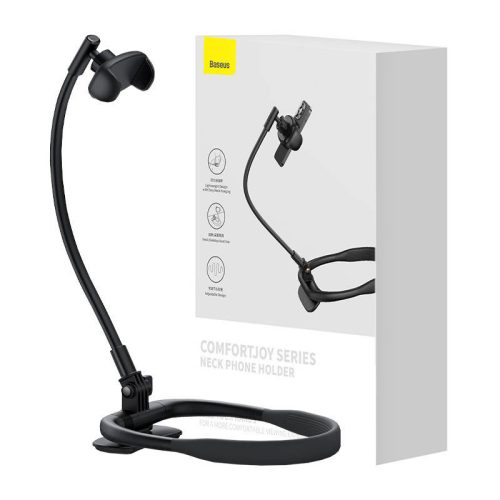 Baseus ComfortJoy Neck Phone Holder Black (black)