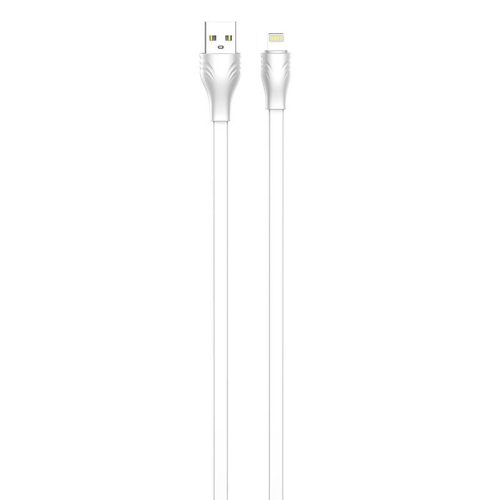 Cable USB to Lightning LDNIO LS553, 2.1A, 2m (white)